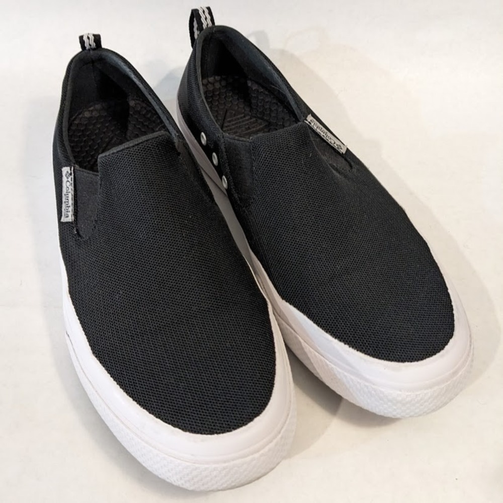 Columbia Dorado Slip On PFG Sneaker Shoe Boat Outdoor Womens Size 7‎ Black